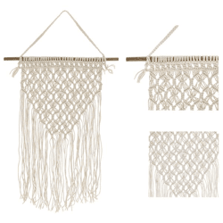 Wall hanger, macramé, approx. 45x80cm