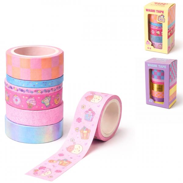 Washi tape Candy Summer 5 m 2 assorted set of 6