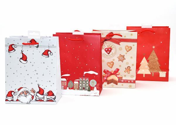 Weihnachten Geschenkt&uuml;ten Small - rot 4-fach sortiert