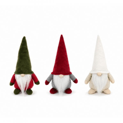 Weihnachts-Gnom 28 cm, 3er-Set, sortiert