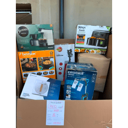 Wholesale Mixed Electronics amp; Home Appliances Pallet - 90 Items, Coffee Machines, Air Fryers, Vacuum Cleaners amp; Kitchen Appliances - G