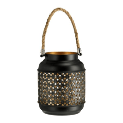 Lantern black / gold, ca.20cmH