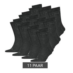 11 Paar HEAD All Sports Socken Damen und Herren Trainings-Socken Sport-Strümpfe 701236921 001 Schwarz