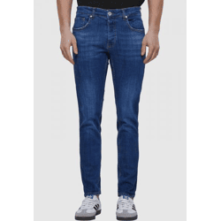 Comfortable 2Y Premium Men's Stretch Jeans with Pockets, Cotton, Blue