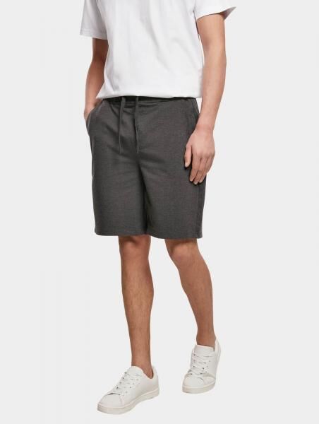 bequeme Build Your Brand Herren Shorts Stretch Kordelzug Taschen Anthrazit
