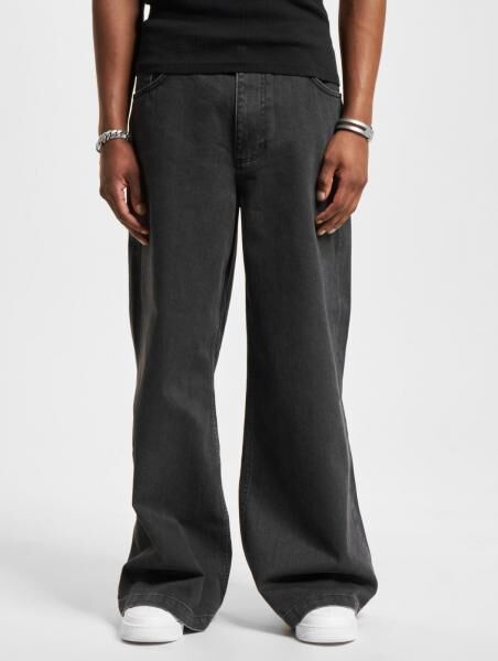 bequeme DEF Herren Jeans Rei&szlig;verschluss Taschen mit Baumwolle Schwarz