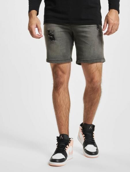 bequeme Denim Project Herren Jeans Stretch Rei&szlig;verschluss Taschen mit Baumwolle Grau