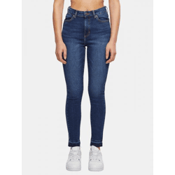 bequeme Urban Classics Damen Jeans Skinny Fit Stretch mit Baumwolle Blau