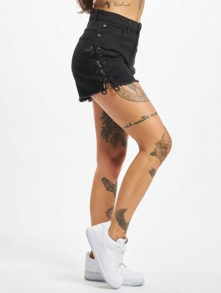 bequeme Urban Classics Damen Shorts mit Baumwolle Schwarz