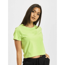 bequemes DEF Damen T-Shirt Stretch mit Baumwolle Lime-Grün