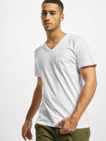 bequemes DEF Herren T-Shirt mit Baumwolle Wei&szlig;