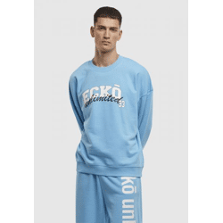bequemes Ecko Unltd. Herren Sweatshirt Rippbündchen mit Baumwolle Blau