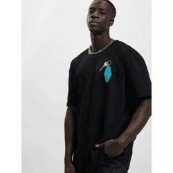Comfortable Mister Tee Men's T-Shirt, 240 g/m², with cotton, black