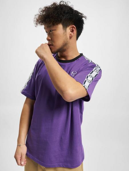 bequemes Sergio Tacchini Herren T-Shirt mit Baumwolle Violett