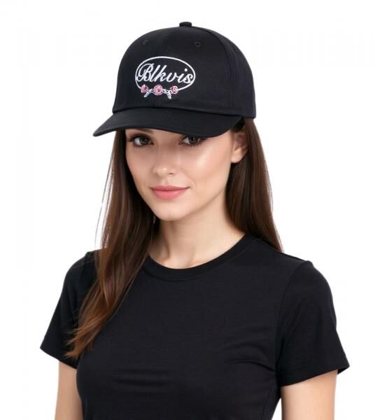 BLKVIS Script Roses Snapback Caps schwarz