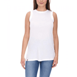 COURSE Women's Long-Sleeve Round-Neck Shirt, Summer Top, Tank Top, Casual Shirt 900789 White