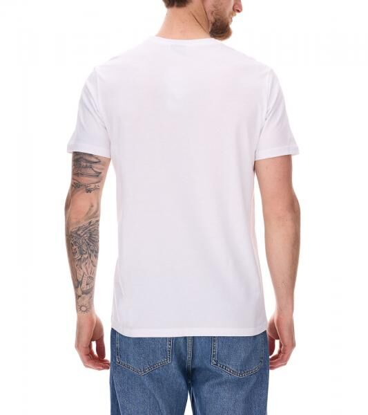 COURSE Mickey Mouse Herren T-Shirt mit HERO Print Baumwoll-Shirt Rundhals 901869 Wei&szlig;