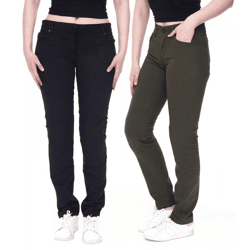 DAINESE Casual Regular Lady Tex Damen Motorrad-Hose mit Pro-Shape 2.0-Protektoren Motorrad-Jeans Motorsport-Hose 202755153 in Grün oder Sc
