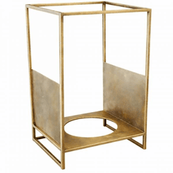Dekocandle Blumentopfhalter gold 32 cm