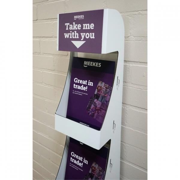 Display A4 Prospekthalter Plexi 147 cm B-Wahl/gebraucht