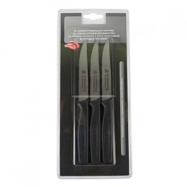 EL. Herder Steakmesser 3er Set