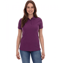 ELEVATE Calgary Damen Polo-Shirt Baumwolle Polo-Hemd Pique-Strick 200 g/m² 3808138 Lila
