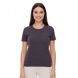 ELEVATE Heros Damen T-Shirt schlichtes Baumwoll-Shirt 150 g/m2 Basic-Shirt Unterzieh-Shirt 3802989 Dunkelgrau