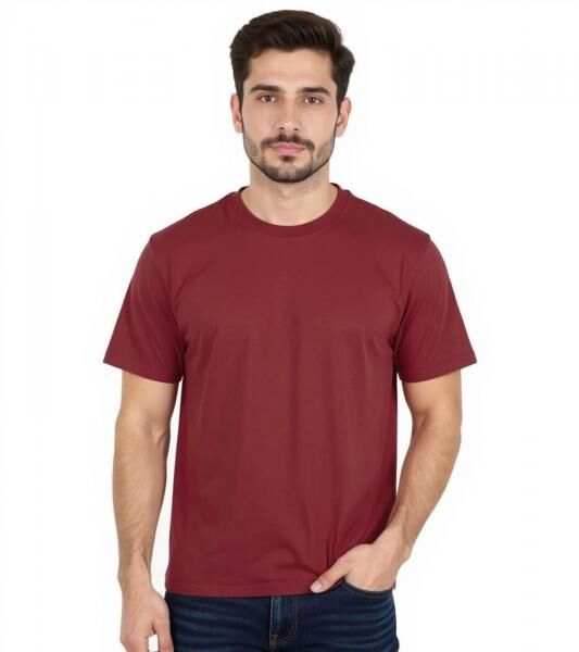 European League Of Football Blanko T-Shirts Weinrot