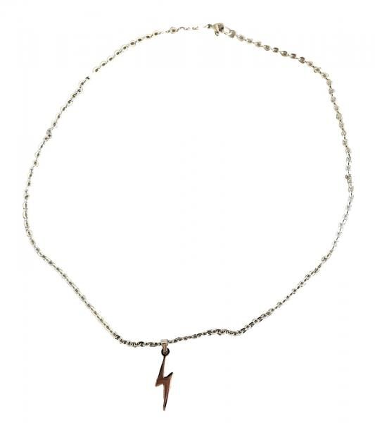 fainz Bolt Kette mit Blitz Edelstahl
