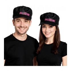 Fall Out Boy Alternative Rock-Band Baumwoll-Cap im Kadetten Style mit Klettverschluss FC103537FOB Schwarz