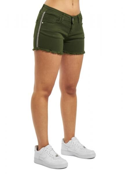Fornarina Amalia Damen Shorts gr&uuml;n aus Baumwolle mit einem Stylischem Schnitt
