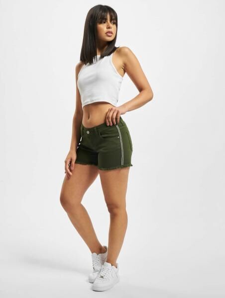 Fornarina Amalia Damen Shorts gr&uuml;n aus Baumwolle mit einem Stylischem Schnitt