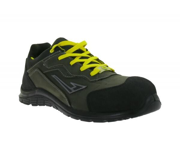 GARSPORT G1Pro Low S3S Herren & Damen ESD-Sicherheits-Schuhe mit Cyclone PU-Sohle Arbeits-Schuhe Schnür-Schuhe MGDS1050028 2543 Dunkelgrau