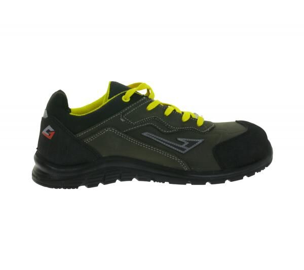 GARSPORT G1Pro Low S3S Herren & Damen ESD-Sicherheits-Schuhe mit Cyclone PU-Sohle Arbeits-Schuhe Schnür-Schuhe MGDS1050028 2543 Dunkelgrau