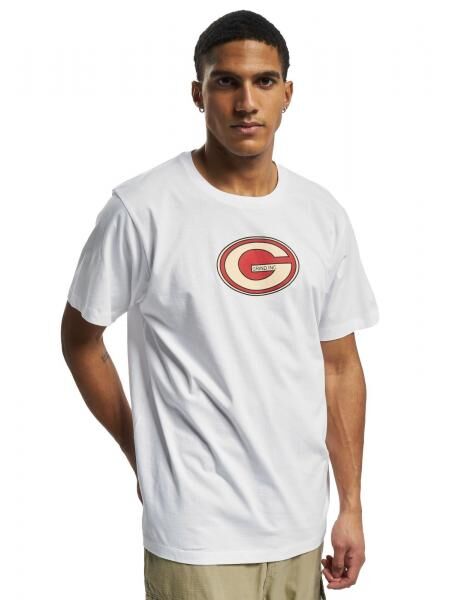 GRIND Inc Sport Logo R-Ausschnitt T-Shirt wei&szlig;