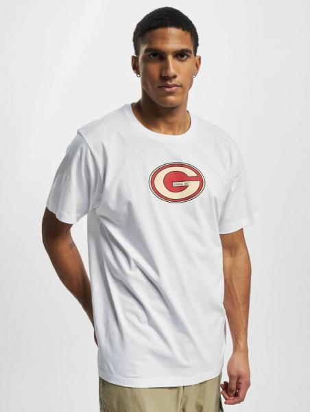 GRIND Inc Sport Logo R-Ausschnitt T-Shirt wei&szlig;