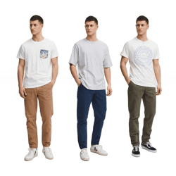 klassische BLEND Herren Hose mit Reißverschluss Baumwoll-Hose Freizeithose 20715567 in Braun, Blau oder Grün