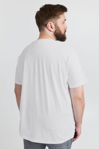 Klassisches SOLID SDBedonno BT Herren T-Shirt Gro&szlig;e Gr&ouml;&szlig;en mit Rundhals 21300883-ME-110601 Wei&szlig;