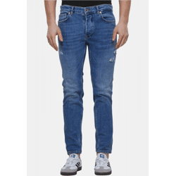 lässige 2Y Premium Herren Jeans Stretch Reißverschluss mit Baumwolle Blau
