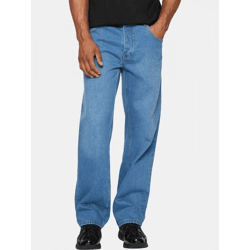 lässige Dada Supreme Herren Jeans Reißverschluss Taschen mit Baumwolle Blau