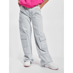 lässige Karl Kani Damen Jeans mit Baumwolle Blau
