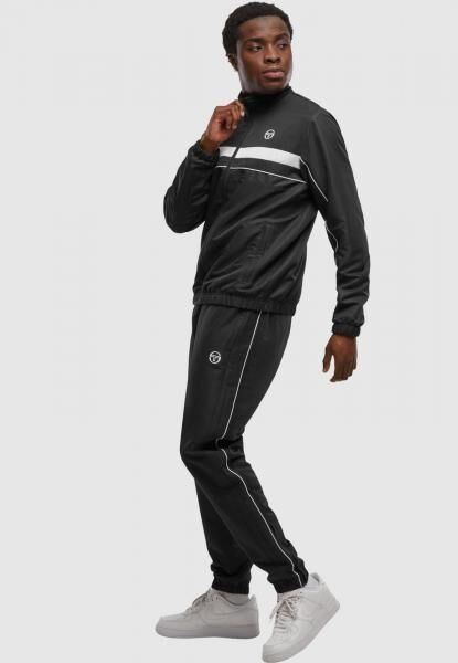 Casual Sergio Tacchini Men's Pants, Black/White