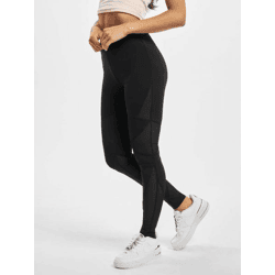 lässige Urban Classics Damen Hose Stretch Mesh 210 g/m² Schwarz