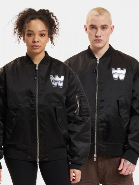l&auml;ssige Wood Wood Unisex Jacke Schwarz