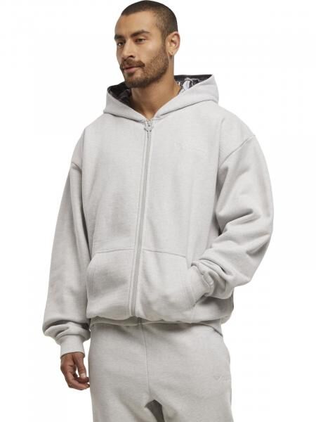 l&auml;ssiger Carlo Colucci Herren Hoodie mit Baumwolle Grau