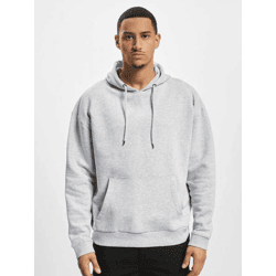 lässiger DEF Herren Hoodie Taschen Kapuze 300 g/m² mit Baumwolle Grau
