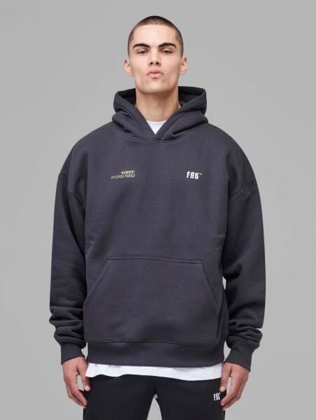 l&auml;ssiger Fast and Bright Herren Hoodie mit Baumwolle Grau