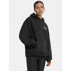 lässiger Miss Tee Damen Hoodie 330 g/m² mit Baumwolle Schwarz
