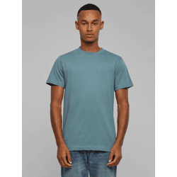 lässiges Build Your Brand Herren T-Shirt 180 g/m² mit Baumwolle Blau