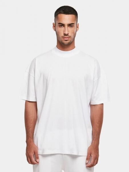 l&auml;ssiges Build Your Brand Herren T-Shirt Oversize 220 g/m&sup2; mit Baumwolle Wei&szlig;
